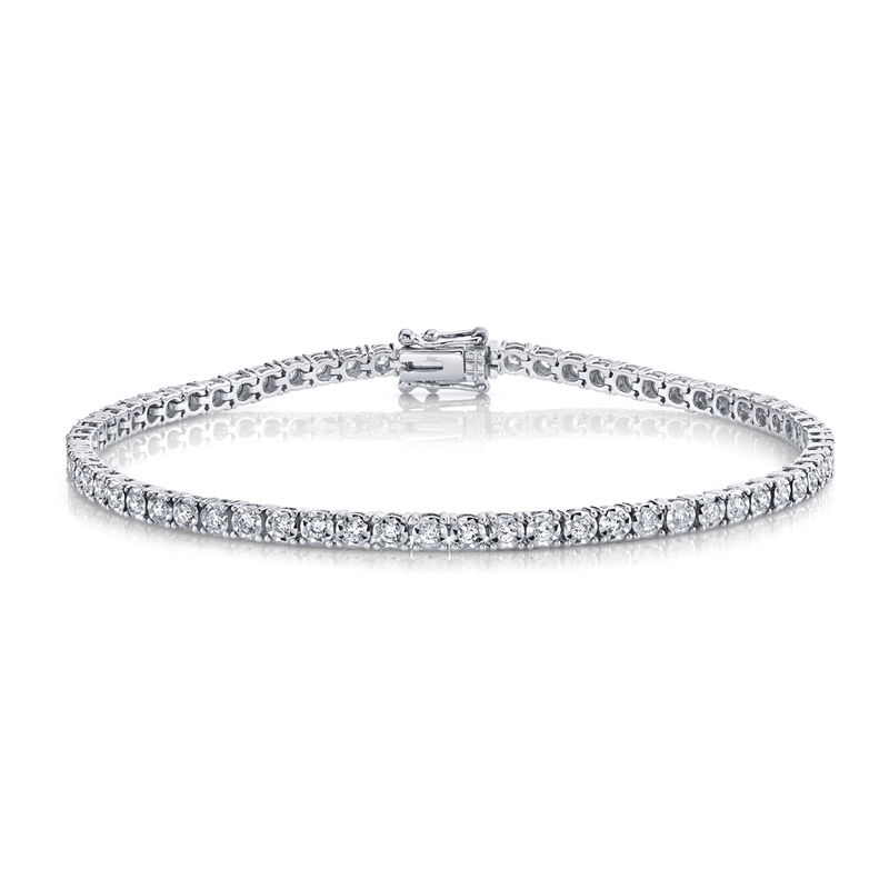 Diamond 1ctw Tennis Bracelet in 14k White Gold image number null